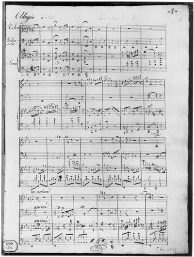 ピアノ、バイオリン、チェロのトリオのスコア 作： Cesar Franck